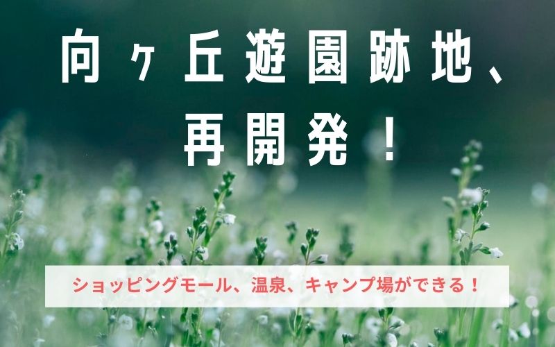 向ヶ丘遊園跡地は再開発でどうなる ショッピングモール 温泉 キャンプ場が誕生 こんどのおやすみ なにしよっか