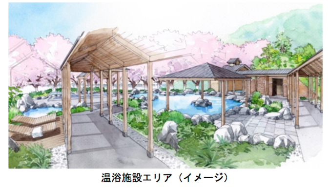 向ケ丘遊園跡地再開発計画の温泉施設
