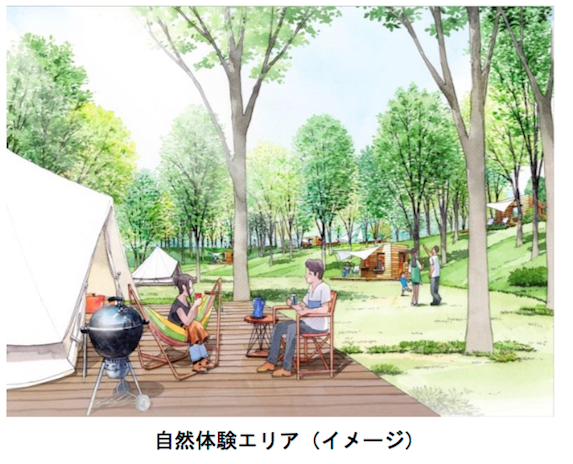 向ケ丘遊園跡地再開発計画のキャンプ場